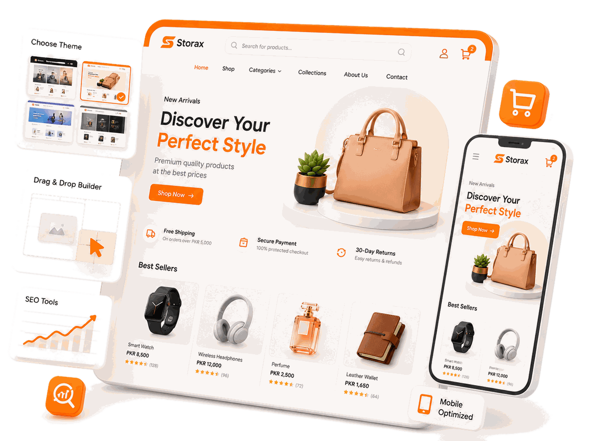 Storax online store builder
